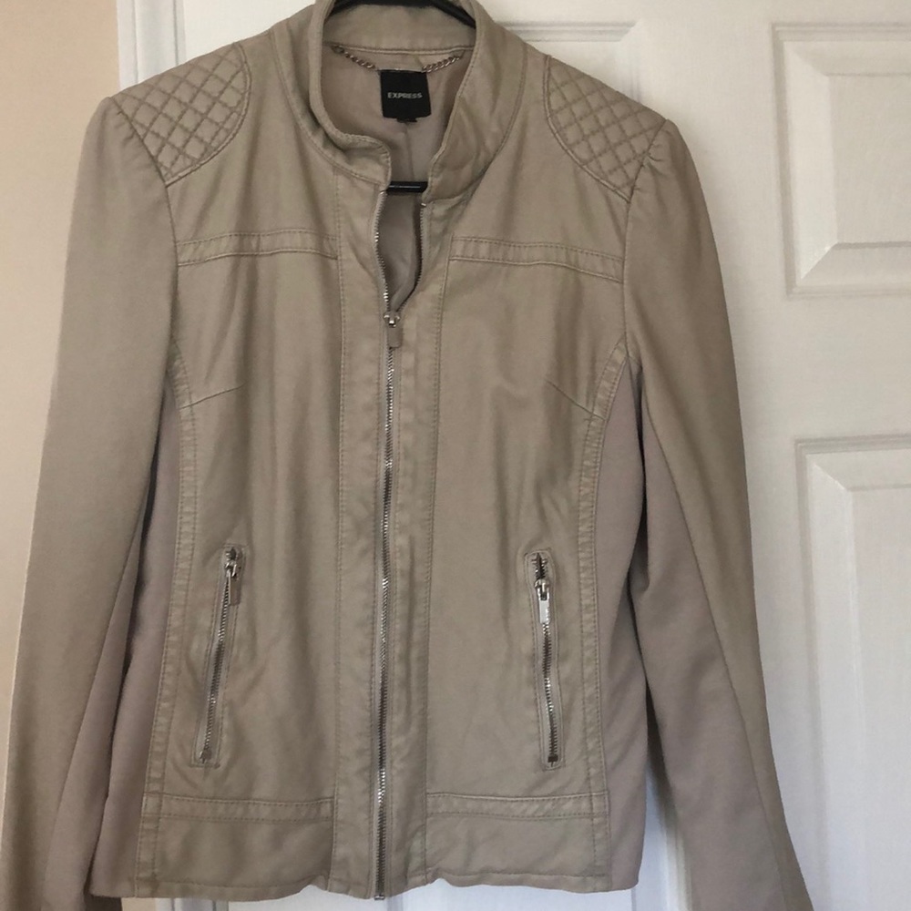 Size medium express leather coat